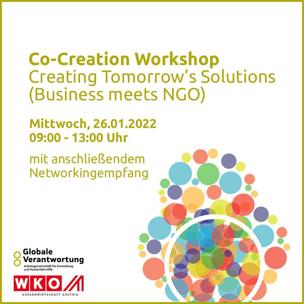 Ankündigung des Co-Creation Workshops am 26.01.2022