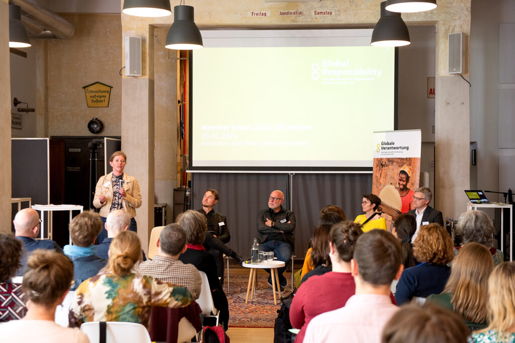 Liana Hoornweg, the director of Partos, shared her perspective on the shift in European development cooperation.