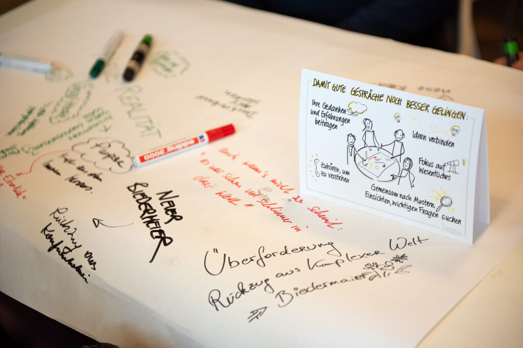 Instructions for "Making good conversations even better."