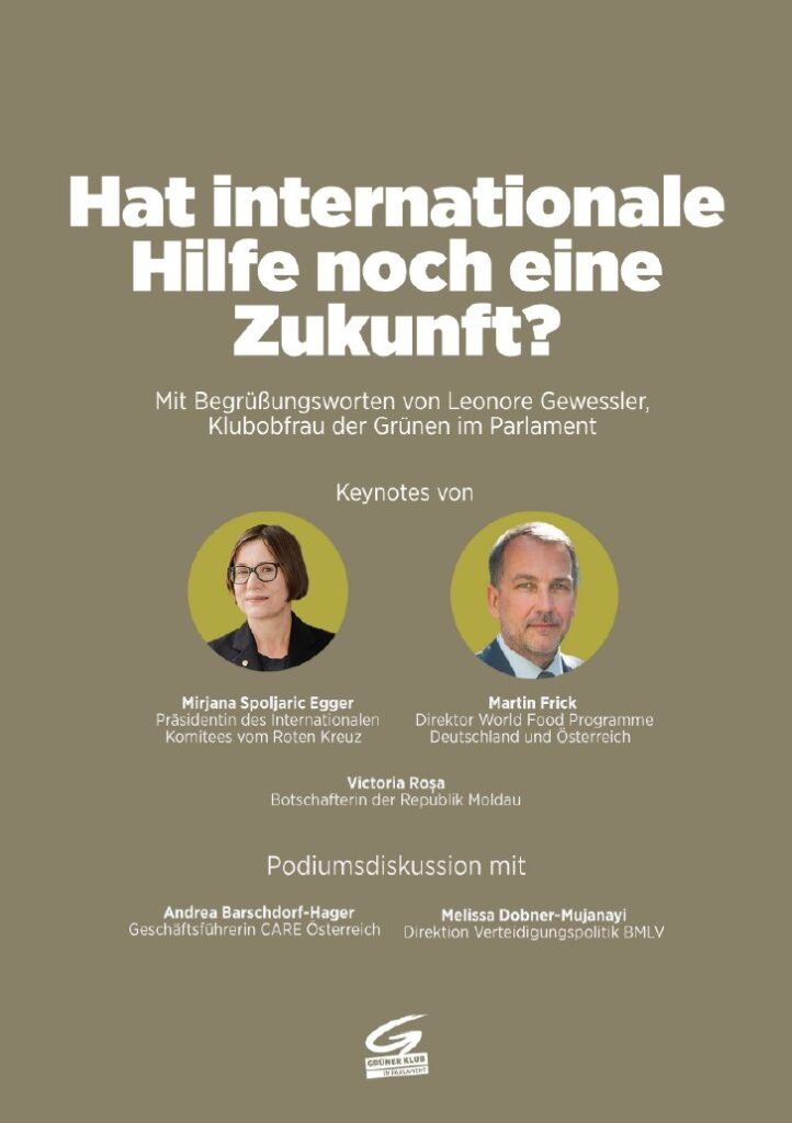 Einladung zur Podiumsdiskussion "Hat internationale Hilfe noch eine Zukunft"