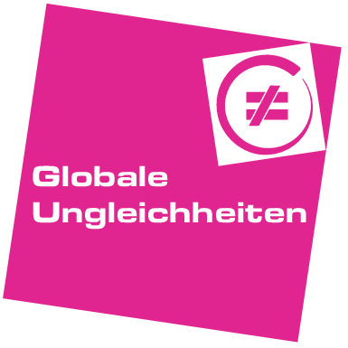 Logo der Entwicklungstagung mit Schriftzug "Globale Ungleichheiten"