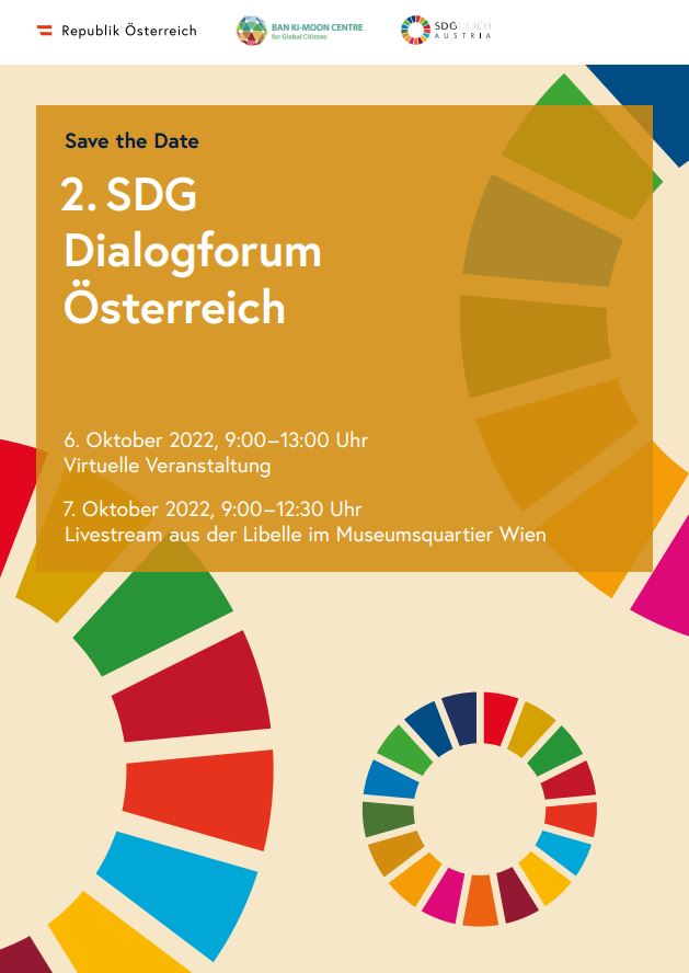 Save the Date für das zweite SDG Dialogforum 2022