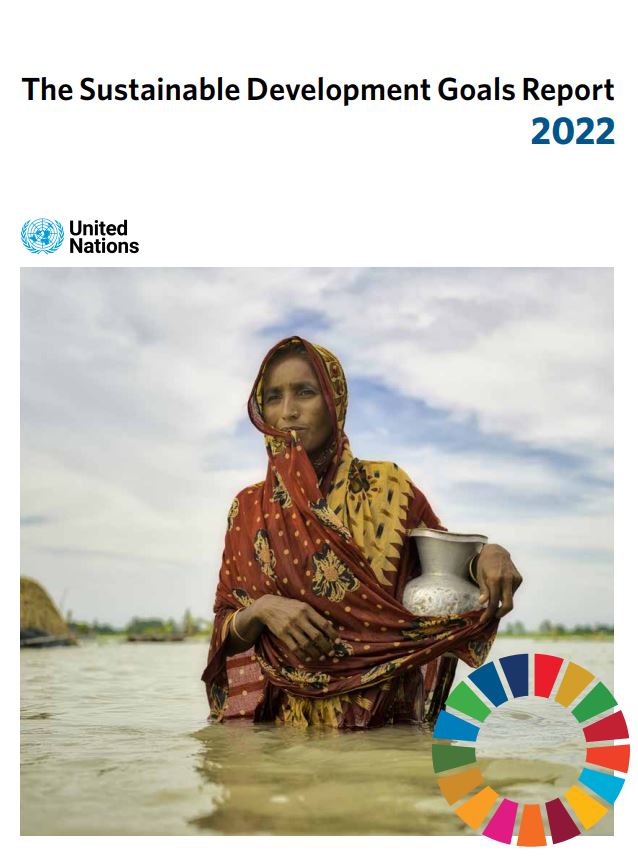 Screenshot des Covers des SDG Reports 2022