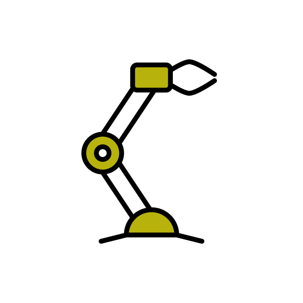 Icon for innovation, robot arm