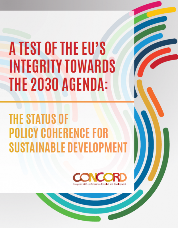 Titelbild des PCSD-Berichts: Test of the EU’s Integrity Towards the 2030 Agenda